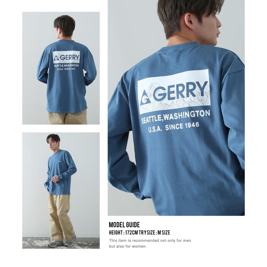 長袖Tシャツ メンズ GERRY ジェリー 別注ワンポイント ロンT カットソー バックプリント ワンポイント 刺しゅう アウトドア ストリート アメカジ 古着MIX | GERRY | 08