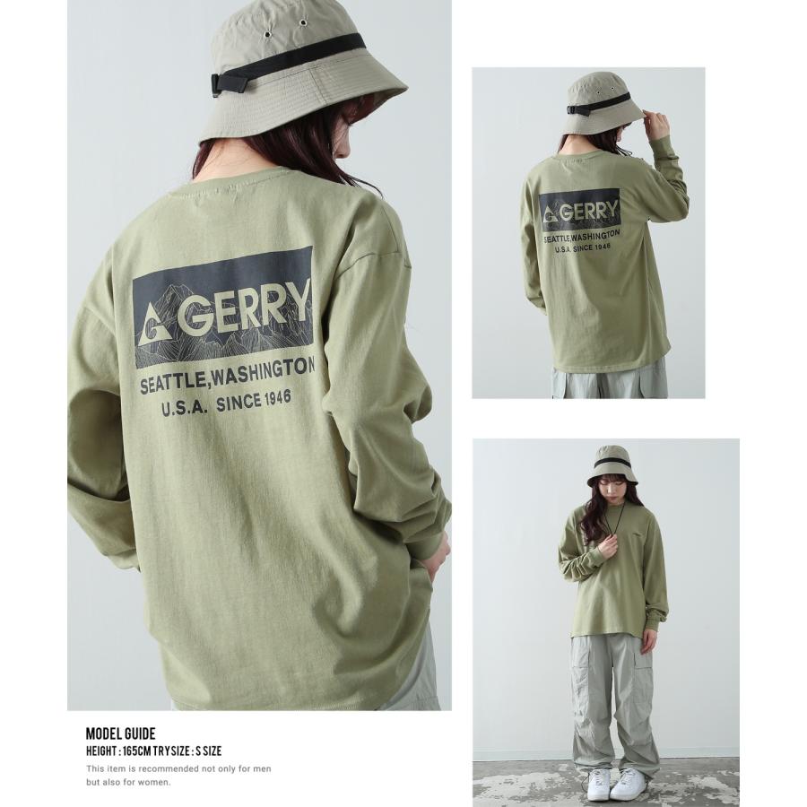 長袖Tシャツ メンズ GERRY ジェリー 別注ワンポイント ロンT カットソー バックプリント ワンポイント 刺しゅう アウトドア ストリート アメカジ 古着MIX | GERRY | 14
