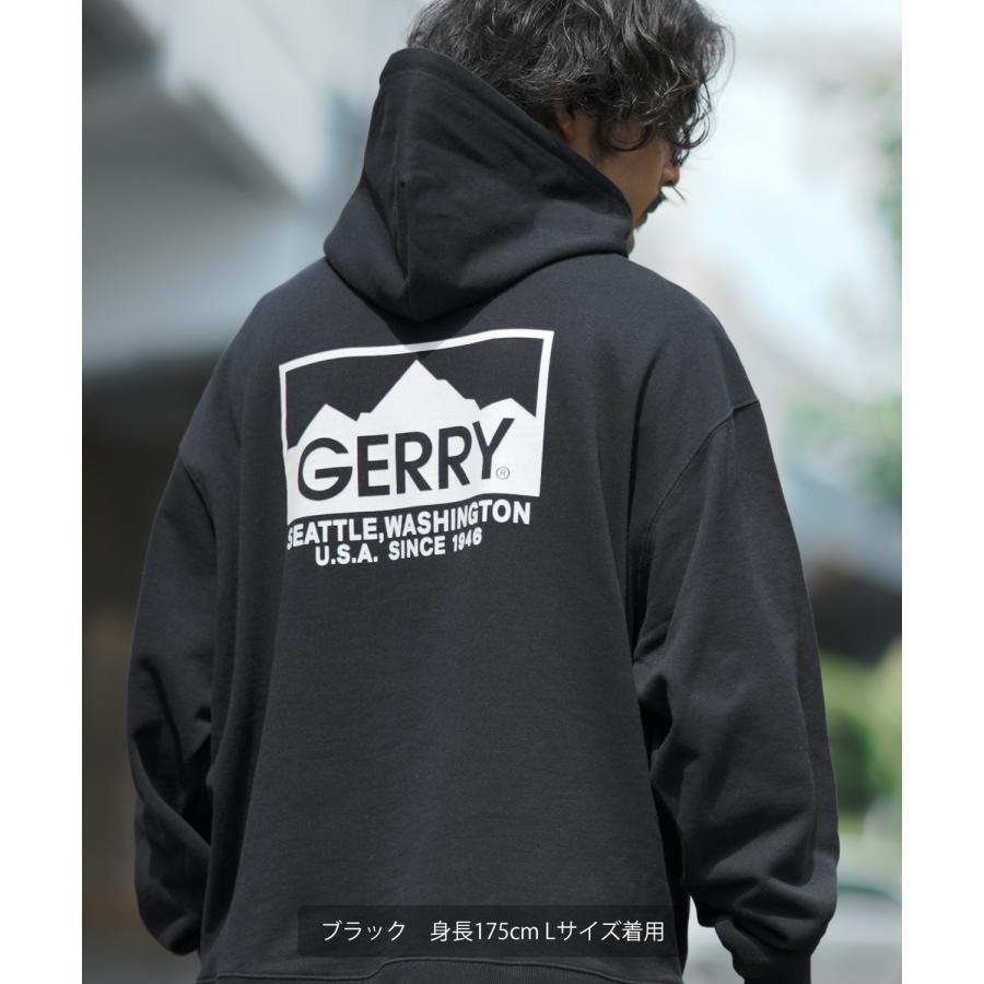 パーカー メンズ GERRY ジェリー 別注ワンポイント 裏毛 スウェット フーディー バックプリント ボックスロゴ アウトドア ストリート アメカジ 古着MIX｜improves｜07