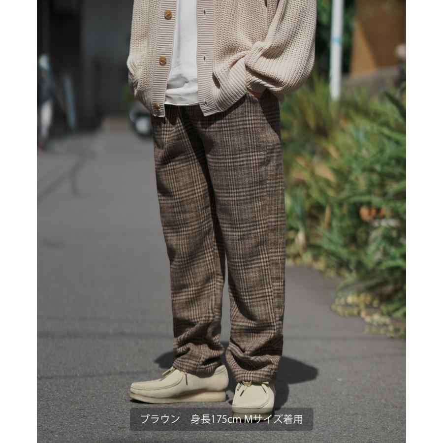 improves スラックス メンズ イージーパンツ グレンチェック improves スラックス メンズ イージーパンツ グレンチェック