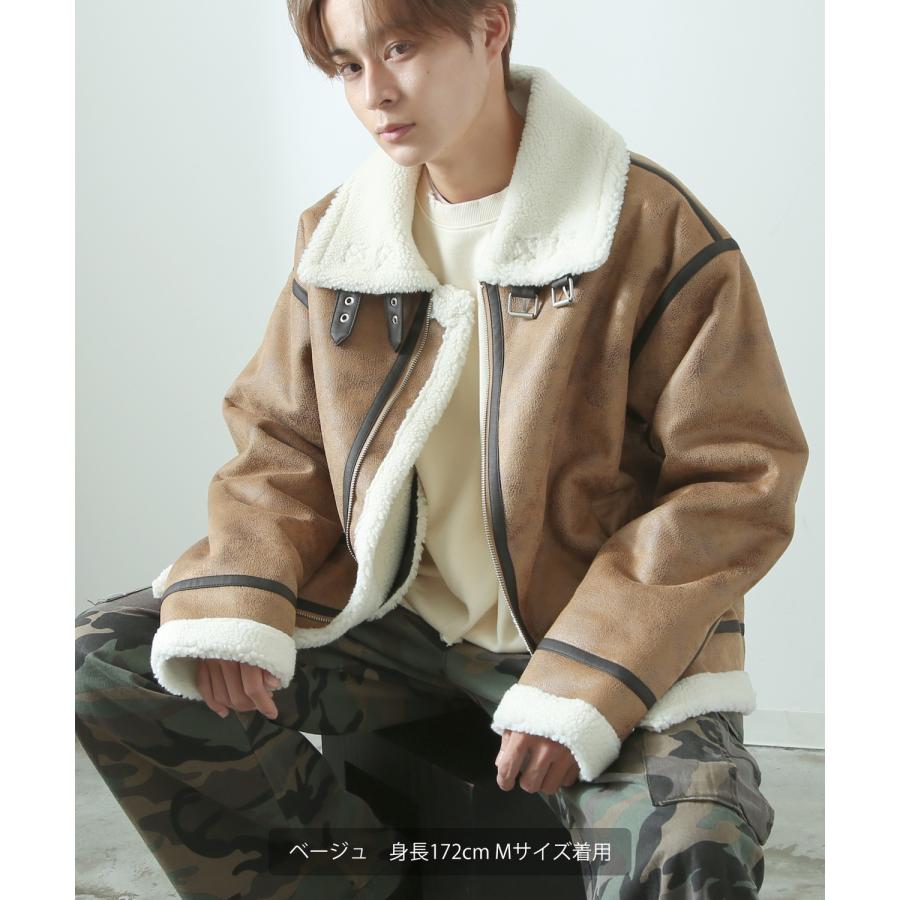 【極美品】　ナノユニバース　B-3 ボアブルゾン　ボマージャケット　ムートン　L 楽天市場】【送料無料】ボア ブルゾン ジャケット アウター ブランド