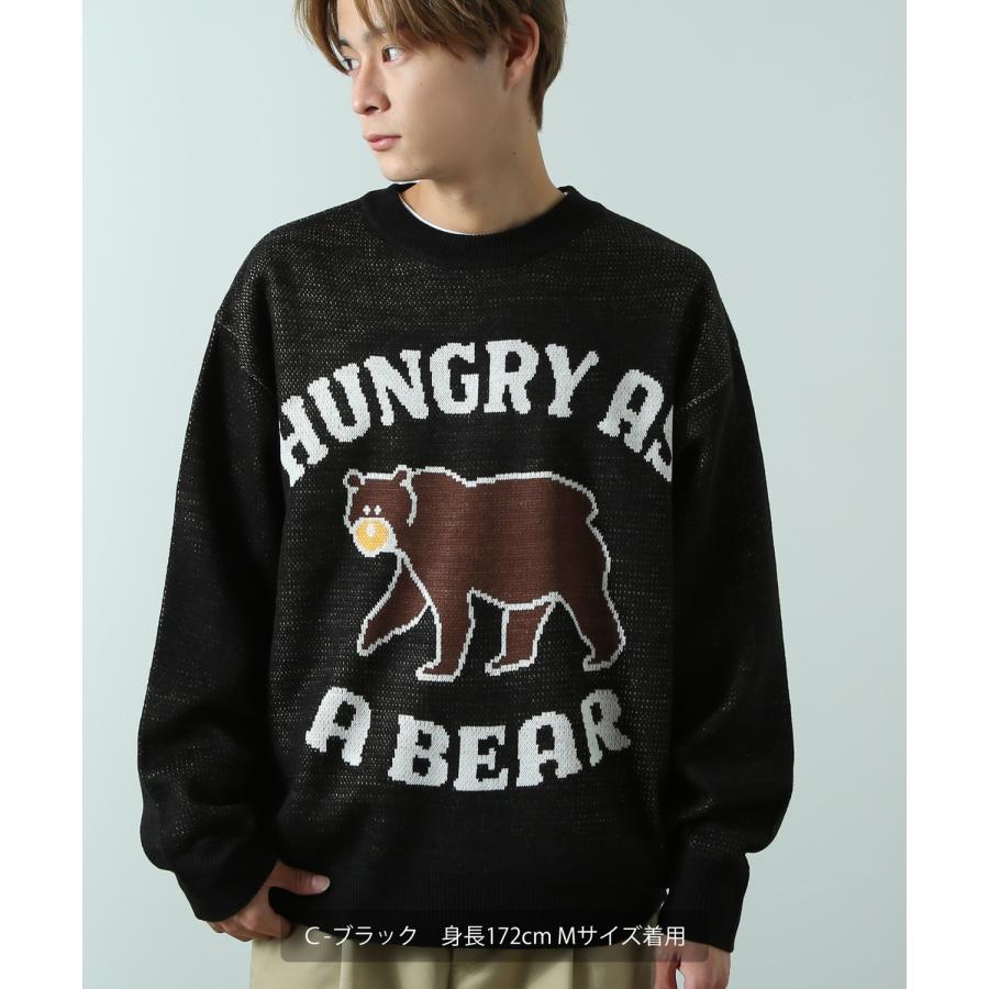 ニットセーター メンズ クルーネック グラフィック ジャガード オーバーサイズ ビッグサイズ 大きいサイズ ゆったり カジュアル ストリート アメカジ 韓国 | improves | 18