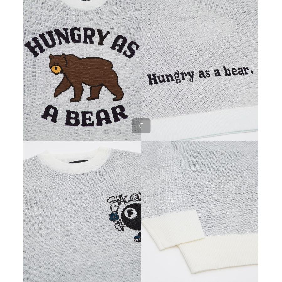 ニットセーター メンズ クルーネック グラフィック ジャガード オーバーサイズ ビッグサイズ 大きいサイズ ゆったり カジュアル ストリート アメカジ 韓国 | improves | 24