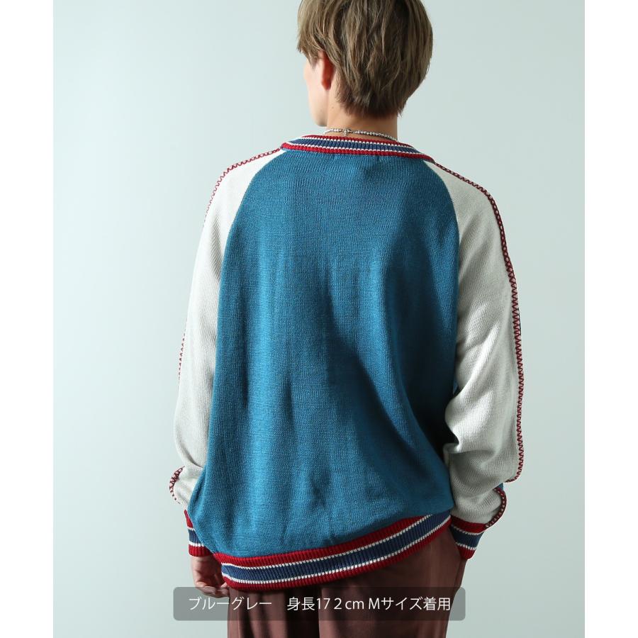 カーディガン メンズ グラフィック 刺しゅう スーベニア スカジャン ニット オーバーサイズ ビッグサイズ 大きいサイズ ゆったり ストリート 韓国 古着 | improves | 12