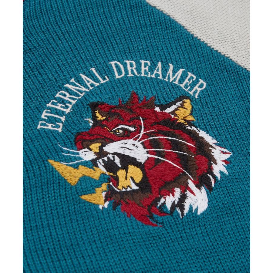 カーディガン メンズ グラフィック 刺しゅう スーベニア スカジャン ニット オーバーサイズ ビッグサイズ 大きいサイズ ゆったり ストリート 韓国 古着 | improves | 17