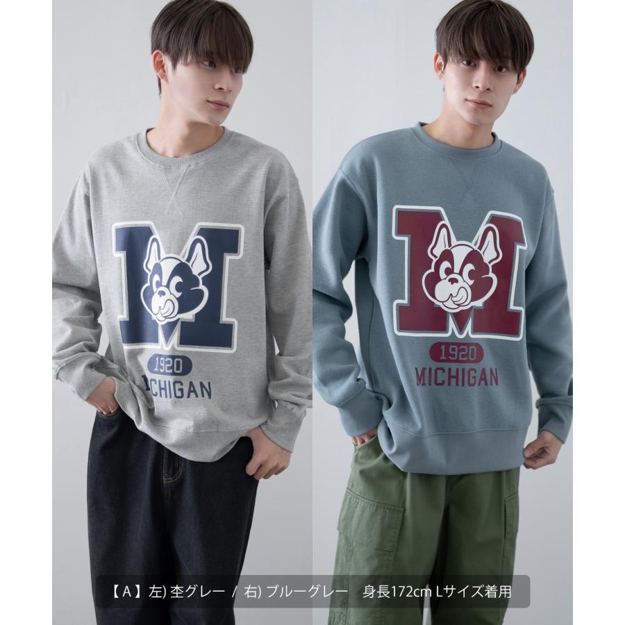 トレーナー メンズ 裏起毛 スウェット オリジナル グラフィック プリント 大きいサイズ オーバーサイズ ゆったり ストリート 韓国ファッション スケーター | improves | 18