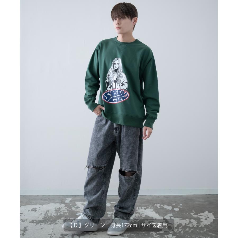 トレーナー メンズ 裏起毛 スウェット オリジナル グラフィック プリント 大きいサイズ オーバーサイズ ゆったり ストリート 韓国ファッション スケーター | improves | 26