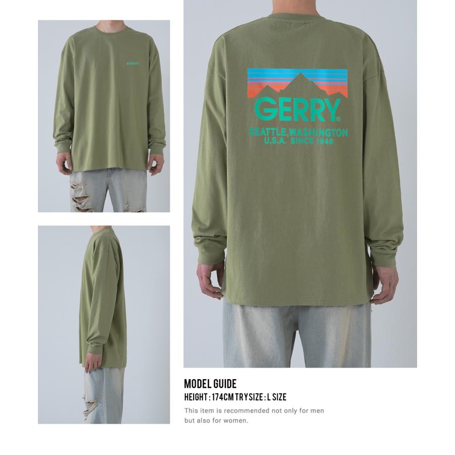 長袖Tシャツ メンズ GERRY ジェリー 別注プリント ロンT カットソー バックプリント ワンポイントプリント アウトドア ストリート アメカジ | GERRY | 17