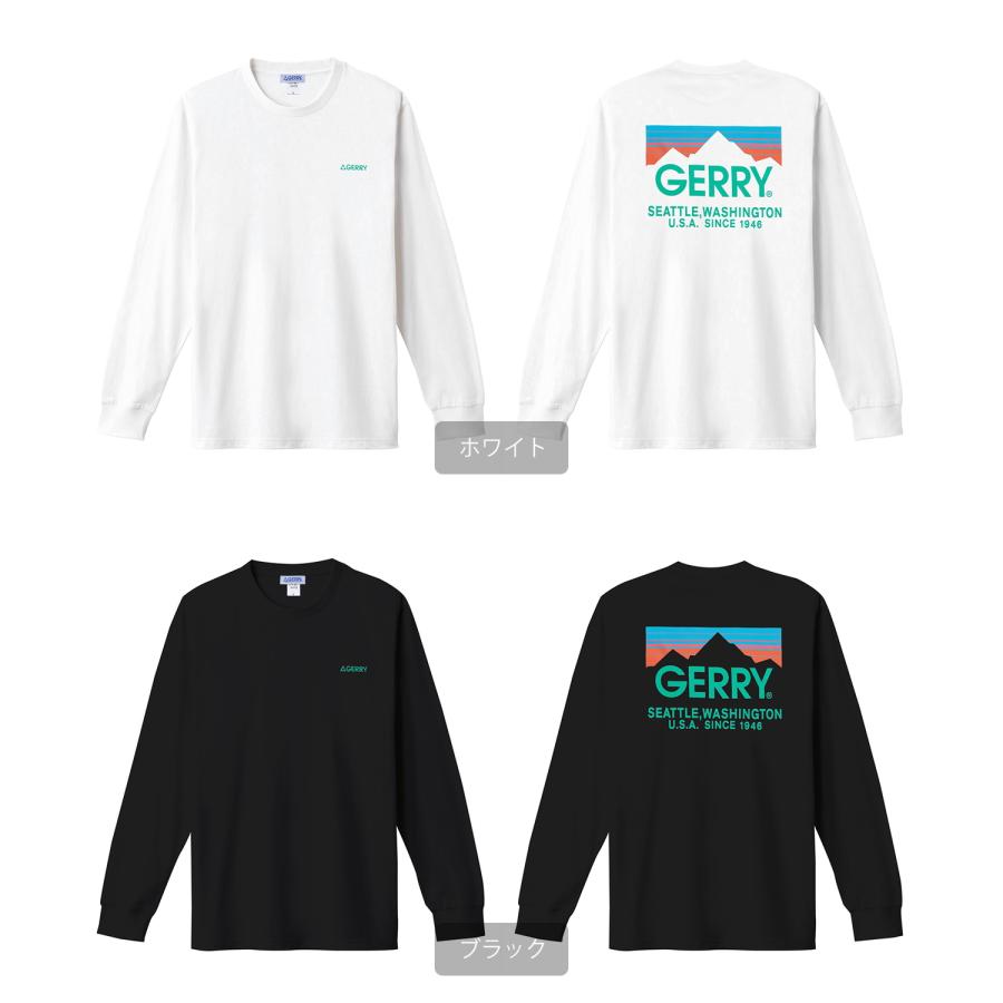 長袖Tシャツ メンズ GERRY ジェリー 別注プリント ロンT カットソー バックプリント ワンポイントプリント アウトドア ストリート アメカジ | GERRY | 19