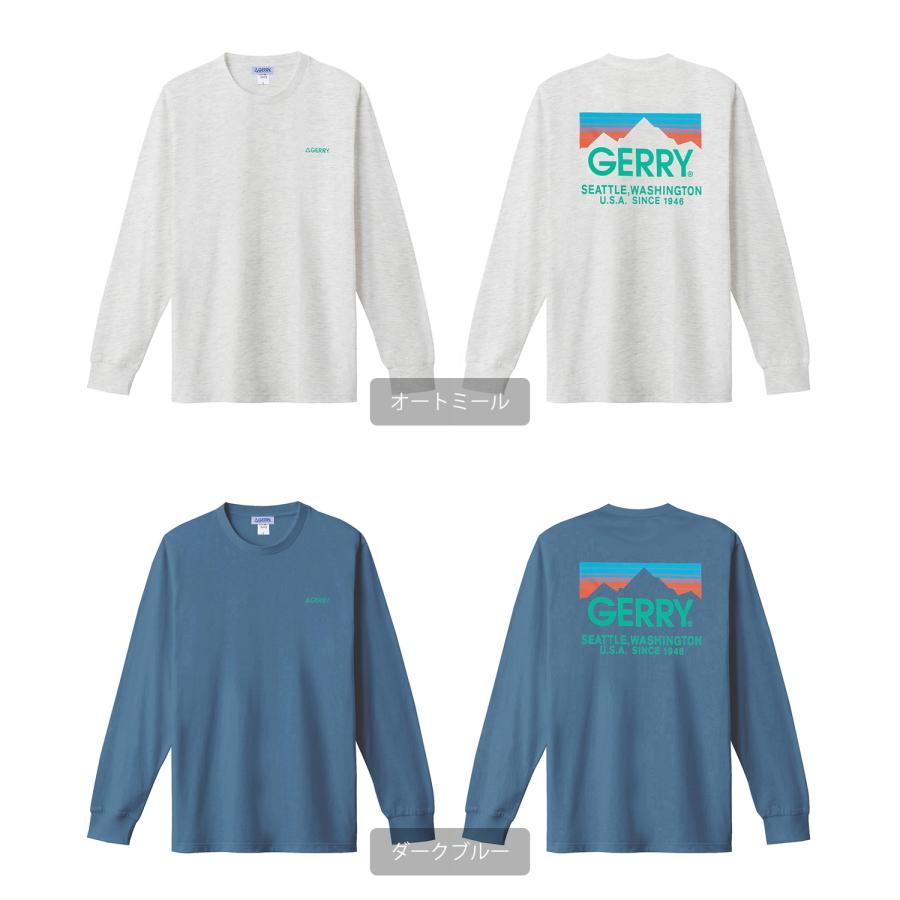 長袖Tシャツ メンズ GERRY ジェリー 別注プリント ロンT カットソー バックプリント ワンポイントプリント アウトドア ストリート アメカジ | GERRY | 20