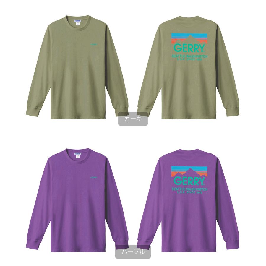 長袖Tシャツ メンズ GERRY ジェリー 別注プリント ロンT カットソー バックプリント ワンポイントプリント アウトドア ストリート アメカジ | GERRY | 21