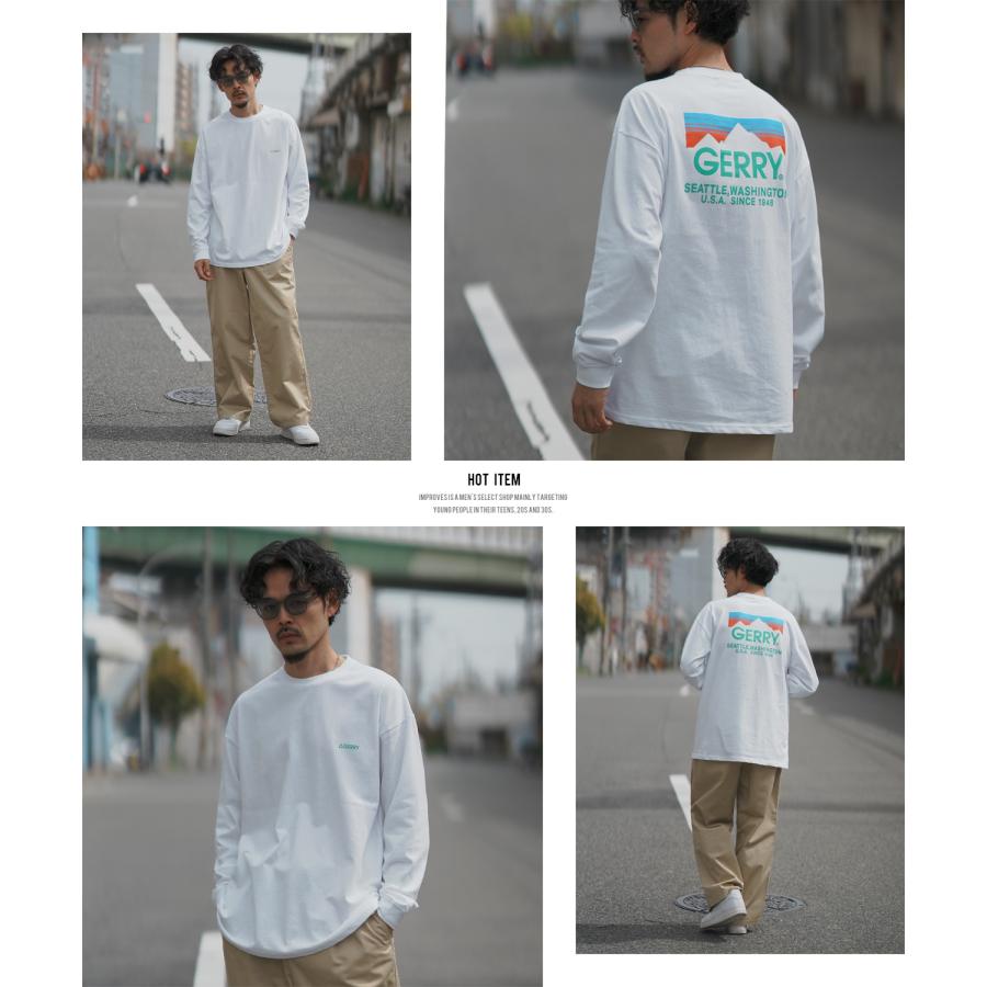 長袖Tシャツ メンズ GERRY ジェリー 別注プリント ロンT カットソー バックプリント ワンポイントプリント アウトドア ストリート アメカジ | GERRY | 07