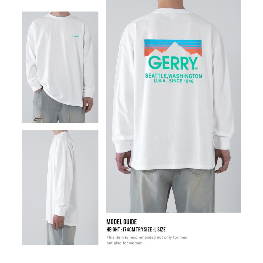 長袖Tシャツ メンズ GERRY ジェリー 別注プリント ロンT カットソー バックプリント ワンポイントプリント アウトドア ストリート アメカジ | GERRY | 13