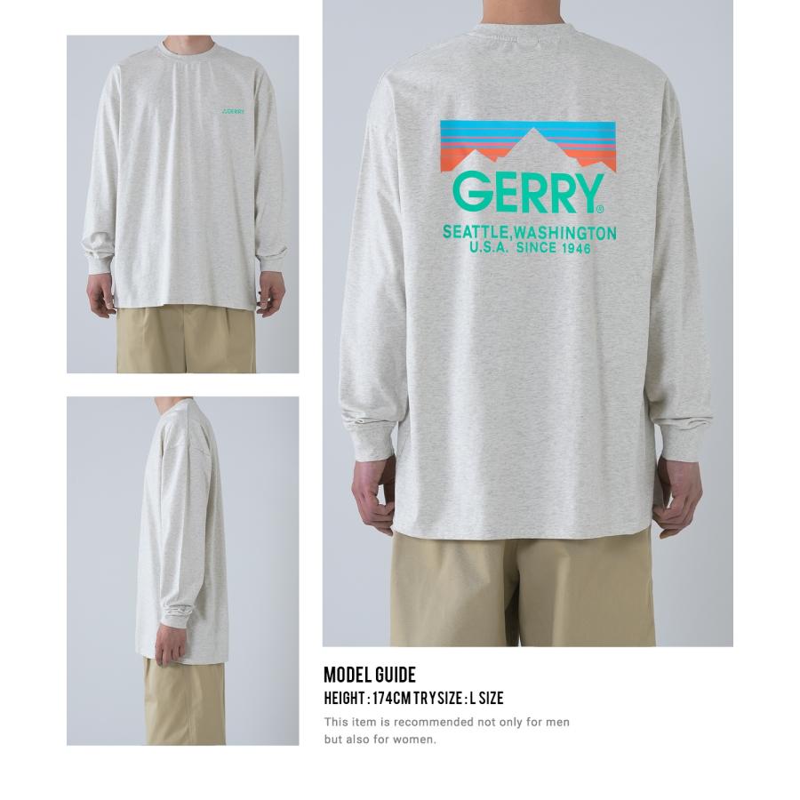 長袖Tシャツ メンズ GERRY ジェリー 別注プリント ロンT カットソー バックプリント ワンポイントプリント アウトドア ストリート アメカジ | GERRY | 15