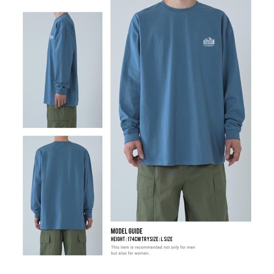 長袖Tシャツ メンズ GERRY ジェリー 別注 ワンポイント 刺しゅう ロンT カットソー バックプリント ワンポイントプリント アウトドア ストリート アメカジ | GERRY | 16