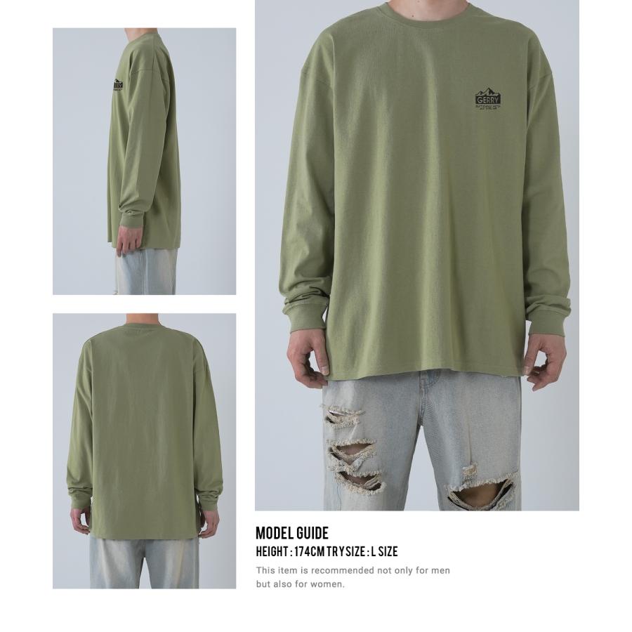 長袖Tシャツ メンズ GERRY ジェリー 別注 ワンポイント 刺しゅう ロンT カットソー バックプリント ワンポイントプリント アウトドア ストリート アメカジ | GERRY | 17