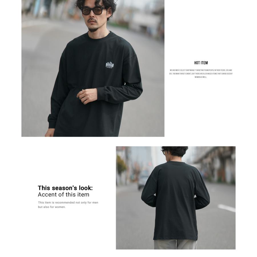 長袖Tシャツ メンズ GERRY ジェリー 別注 ワンポイント 刺しゅう ロンT カットソー バックプリント ワンポイントプリント アウトドア ストリート アメカジ | GERRY | 08
