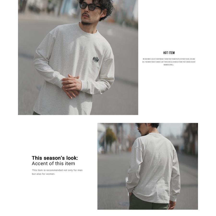 長袖Tシャツ メンズ GERRY ジェリー 別注 ワンポイント 刺しゅう ロンT カットソー バックプリント ワンポイントプリント アウトドア ストリート アメカジ | GERRY | 09