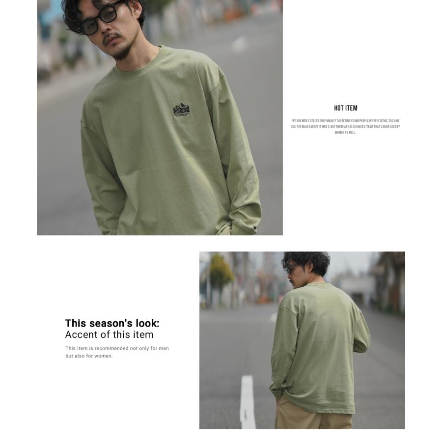 長袖Tシャツ メンズ GERRY ジェリー 別注 ワンポイント 刺しゅう ロンT カットソー バックプリント ワンポイントプリント アウトドア ストリート アメカジ | GERRY | 11