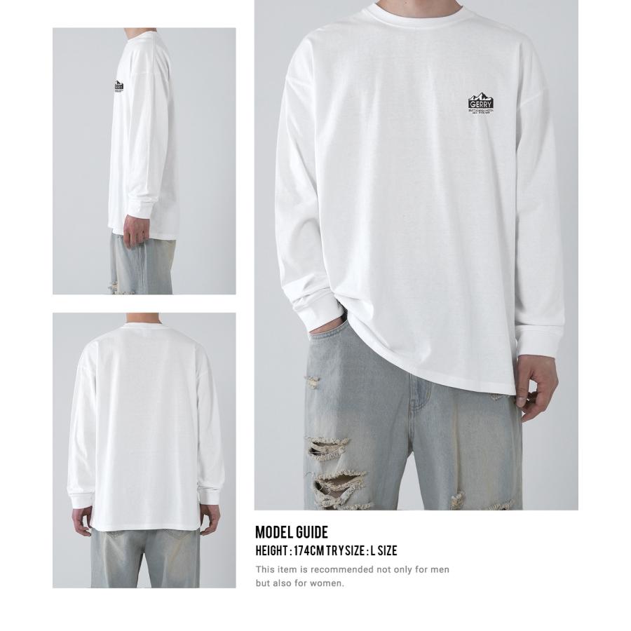 長袖Tシャツ メンズ GERRY ジェリー 別注 ワンポイント 刺しゅう ロンT カットソー バックプリント ワンポイントプリント アウトドア ストリート アメカジ | GERRY | 13