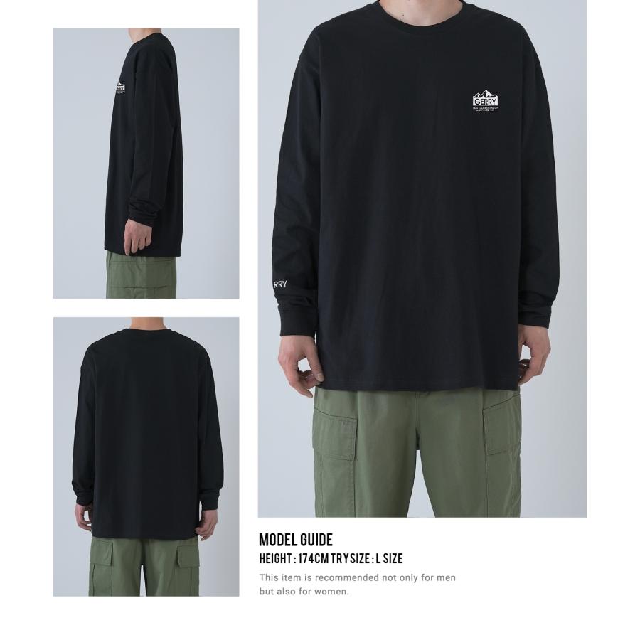 長袖Tシャツ メンズ GERRY ジェリー 別注 ワンポイント 刺しゅう ロンT カットソー バックプリント ワンポイントプリント アウトドア ストリート アメカジ | GERRY | 14