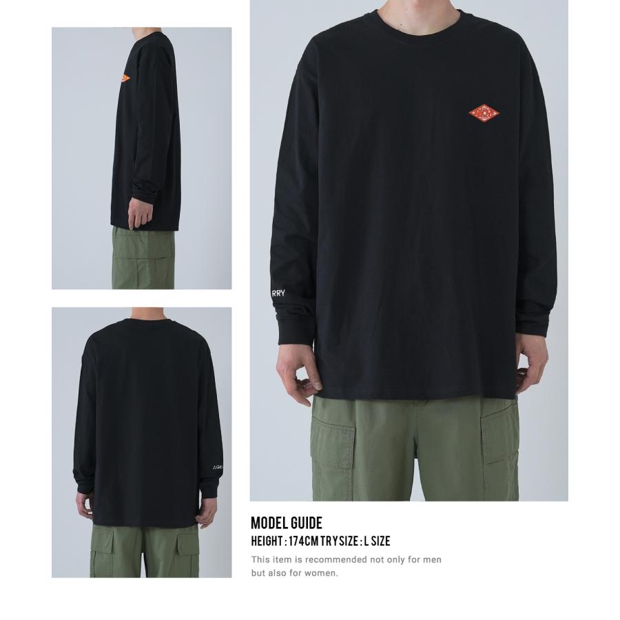 長袖Tシャツ メンズ GERRY ジェリー 別注 ワッペン 刺しゅう ロンT カットソー バックプリント ワンポイントプリント アウトドア ストリート アメカジ | GERRY | 14