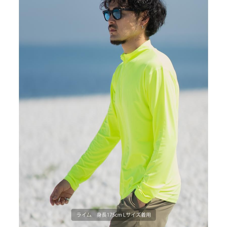 ラッシュガード メンズ フロントジップ ジップアップ ライトアウター 水着 海水浴  アメカジ カジュアル サーフ サーファー ストリート 西海岸 大人カジュアル | improves | 16