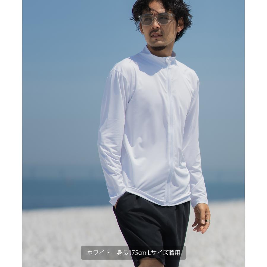ラッシュガード メンズ フロントジップ ジップアップ ライトアウター 水着 海水浴  アメカジ カジュアル サーフ サーファー ストリート 西海岸 大人カジュアル | improves | 06