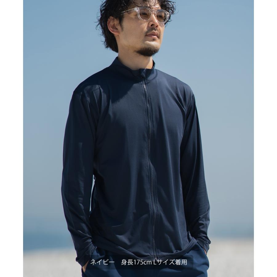 ラッシュガード メンズ フロントジップ ジップアップ ライトアウター 水着 海水浴  アメカジ カジュアル サーフ サーファー ストリート 西海岸 大人カジュアル | improves | 12