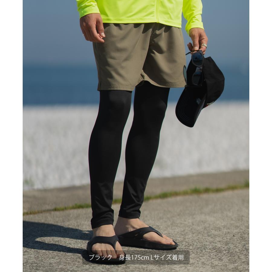 レギンス メンズ ラッシュガード インナー 水着 海水浴  アメカジ カジュアル サーフ サーファー ストリート 西海岸 大人カジュアル ブラック ネイビー | improves | 04