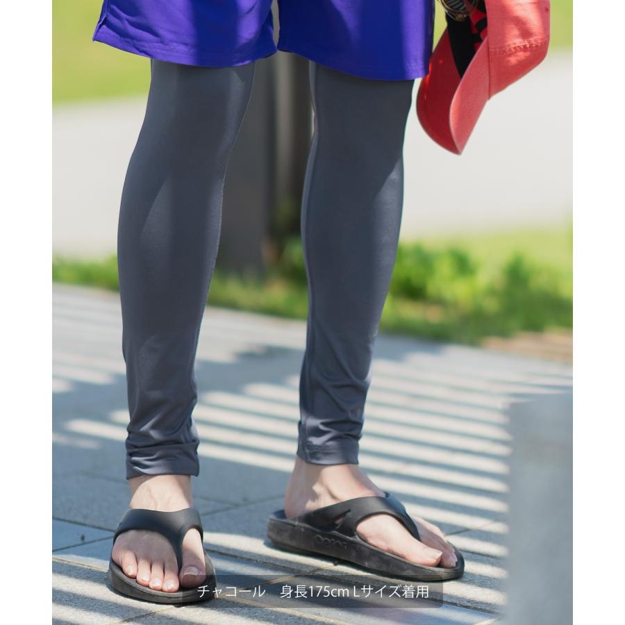 レギンス メンズ ラッシュガード インナー 水着 海水浴  アメカジ カジュアル サーフ サーファー ストリート 西海岸 大人カジュアル ブラック ネイビー | improves | 09