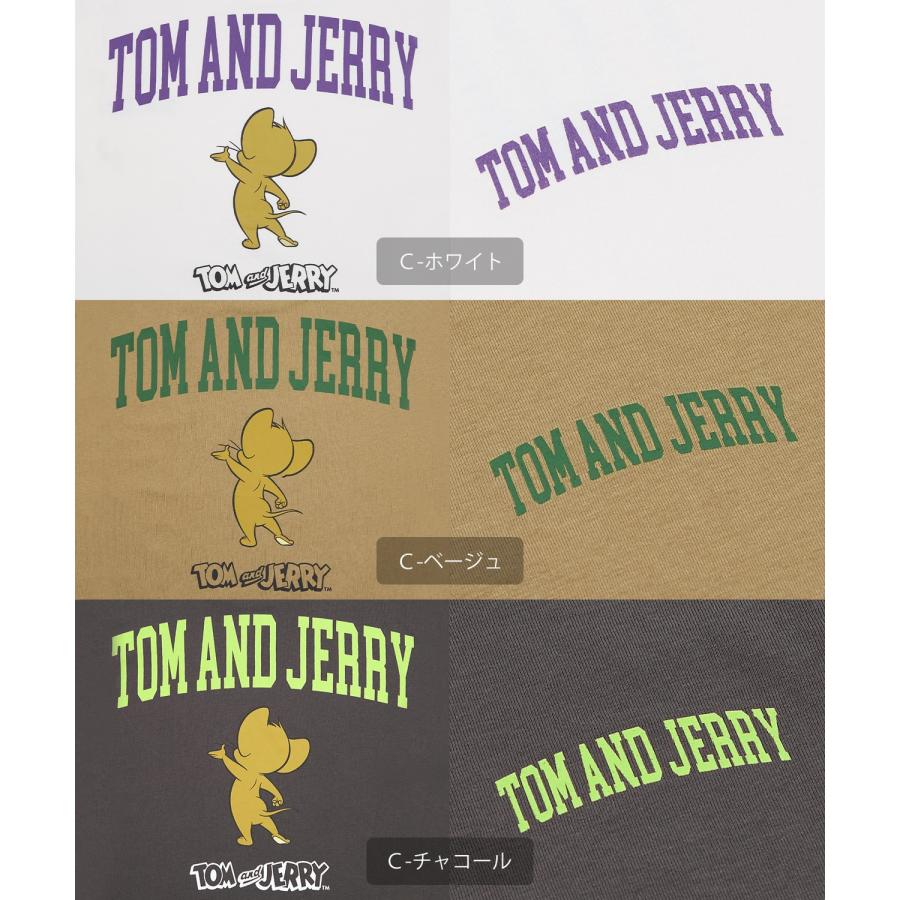 半袖Tシャツ メンズ TOM&JERRY トムとジェリー プリント カットソー カートゥーン 大きめ アメカジ カジュアル スケーター ストリート 古着MIX | improves | 30