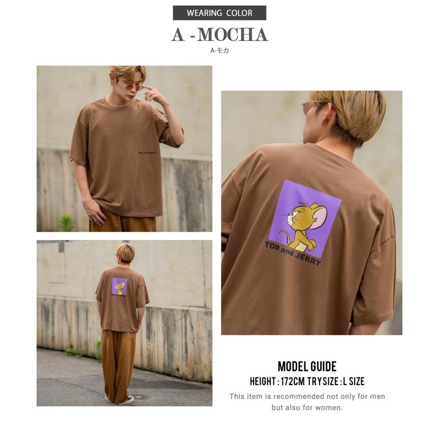 半袖Tシャツ メンズ TOM&JERRY トムとジェリー プリント カットソー カートゥーン 大きめ アメカジ カジュアル スケーター ストリート 古着MIX | improves | 15