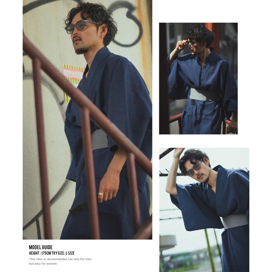 浴衣 メンズ 帯 下駄 扇子 信玄袋 ワンタッチ角帯 夏 祭り 縁日 日本 着物 ブラック ネイビー | improves | 16