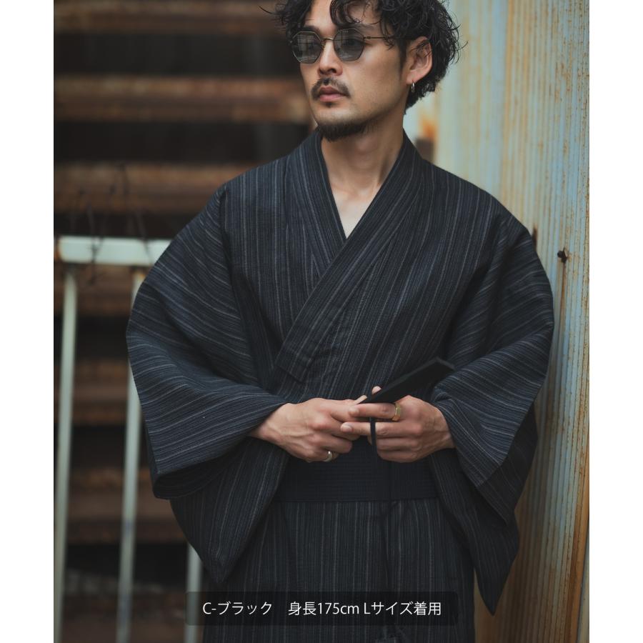 浴衣 メンズ 帯 下駄 扇子 信玄袋 ワンタッチ角帯 夏 祭り 縁日 日本 着物 ブラック ネイビー | improves | 11