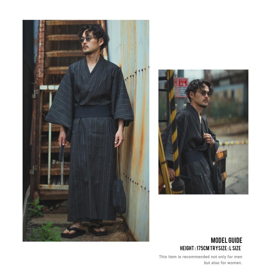 浴衣 メンズ 帯 下駄 扇子 信玄袋 ワンタッチ角帯 夏 祭り 縁日 日本 着物 ブラック ネイビー | improves | 12