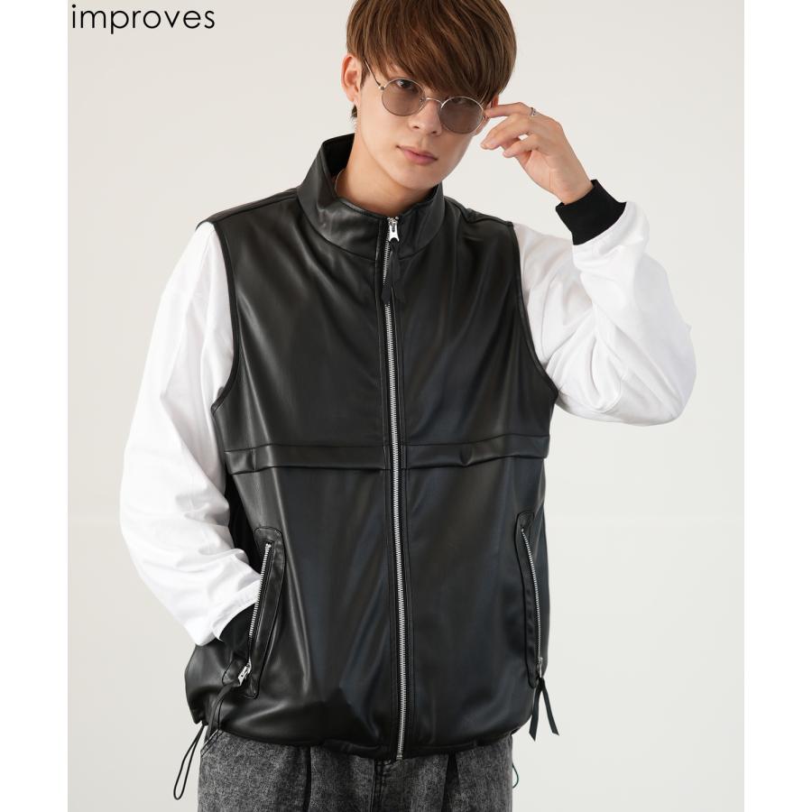 improves（インプローブス） ベスト メンズ レザーベスト ライダース