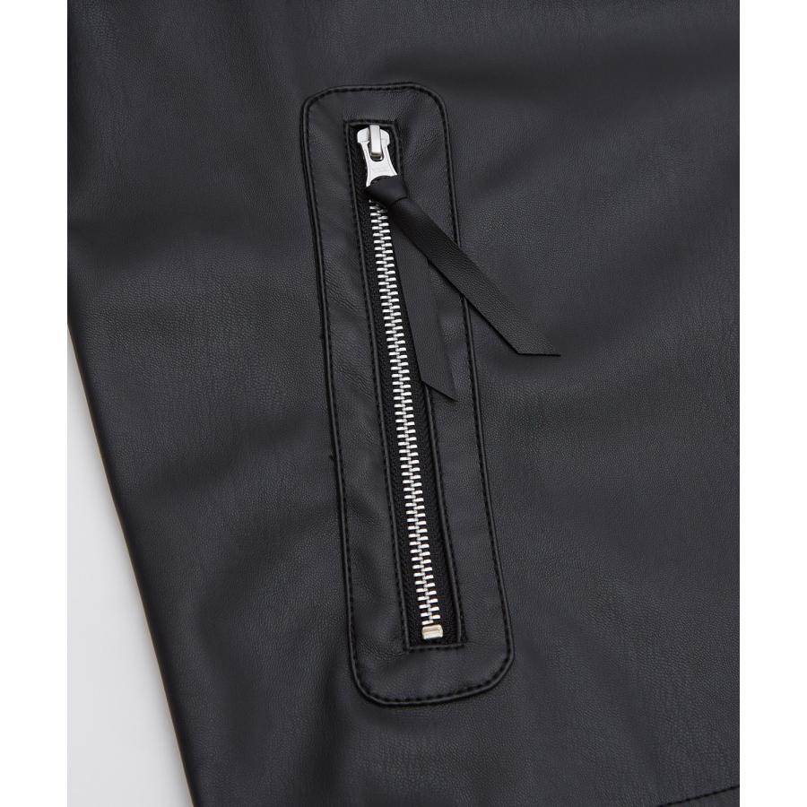 ベスト メンズ レザーベスト ライダース レイヤード 重ね着 合皮 シンセティックレザー PUレザー アメカジ カジュアル  韓国ファッション 古着MIX きれいめ | improves | 15