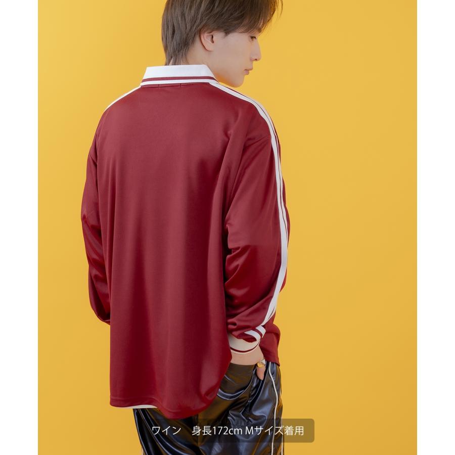 Tシャツ メンズ 長袖 サッカーシャツ ゲームシャツ ポロシャツ ロンT アメカジ カジュアル ストリート スケーター 韓国ファッション 古着MIX | improves | 15