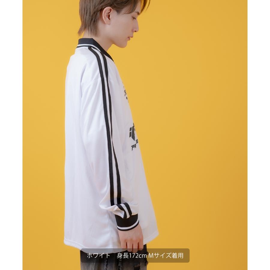 Tシャツ メンズ 長袖 サッカーシャツ ゲームシャツ ポロシャツ ロンT アメカジ カジュアル ストリート スケーター 韓国ファッション 古着MIX | improves | 10