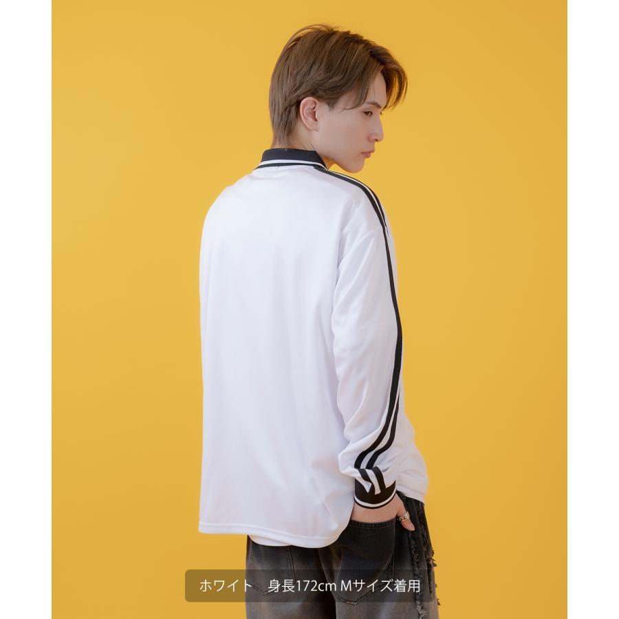 Tシャツ メンズ 長袖 サッカーシャツ ゲームシャツ ポロシャツ ロンT アメカジ カジュアル ストリート スケーター 韓国ファッション 古着MIX | improves | 11