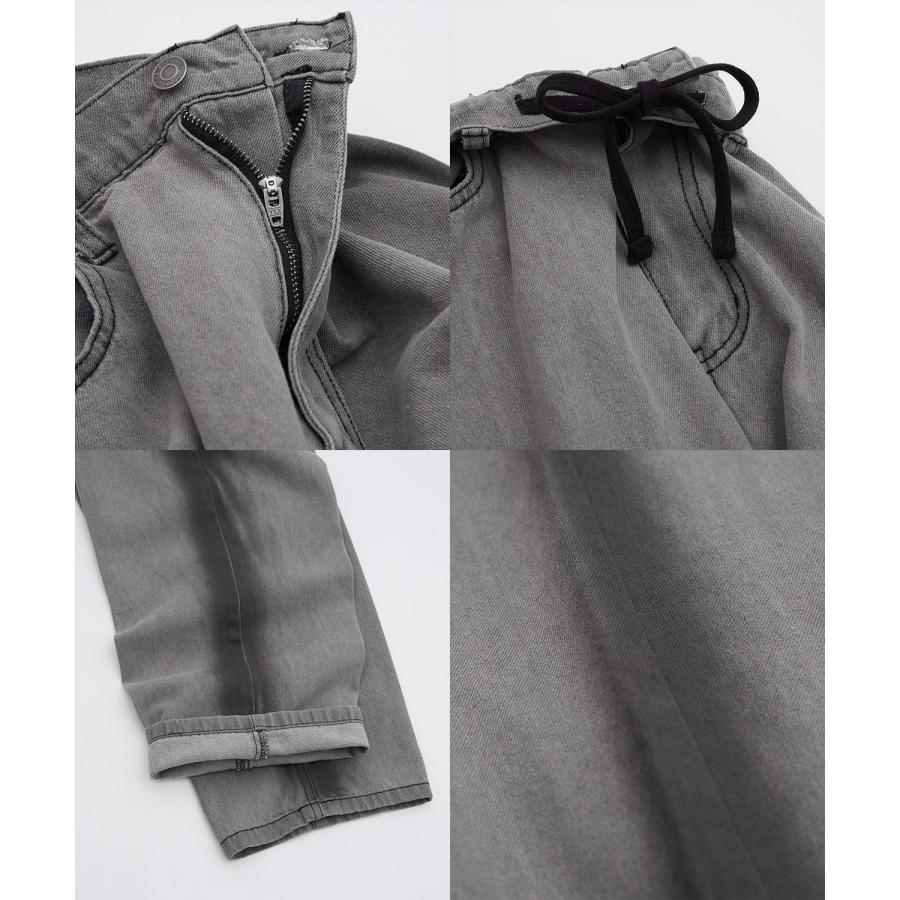 デニムパンツ メンズ スプレー加工 バギーパンツ ジーンズ ワイド イージーパンツ 大きいサイズ ゆったり アメカジ カジュアル ストリート スケーター 韓国 | improves | 23