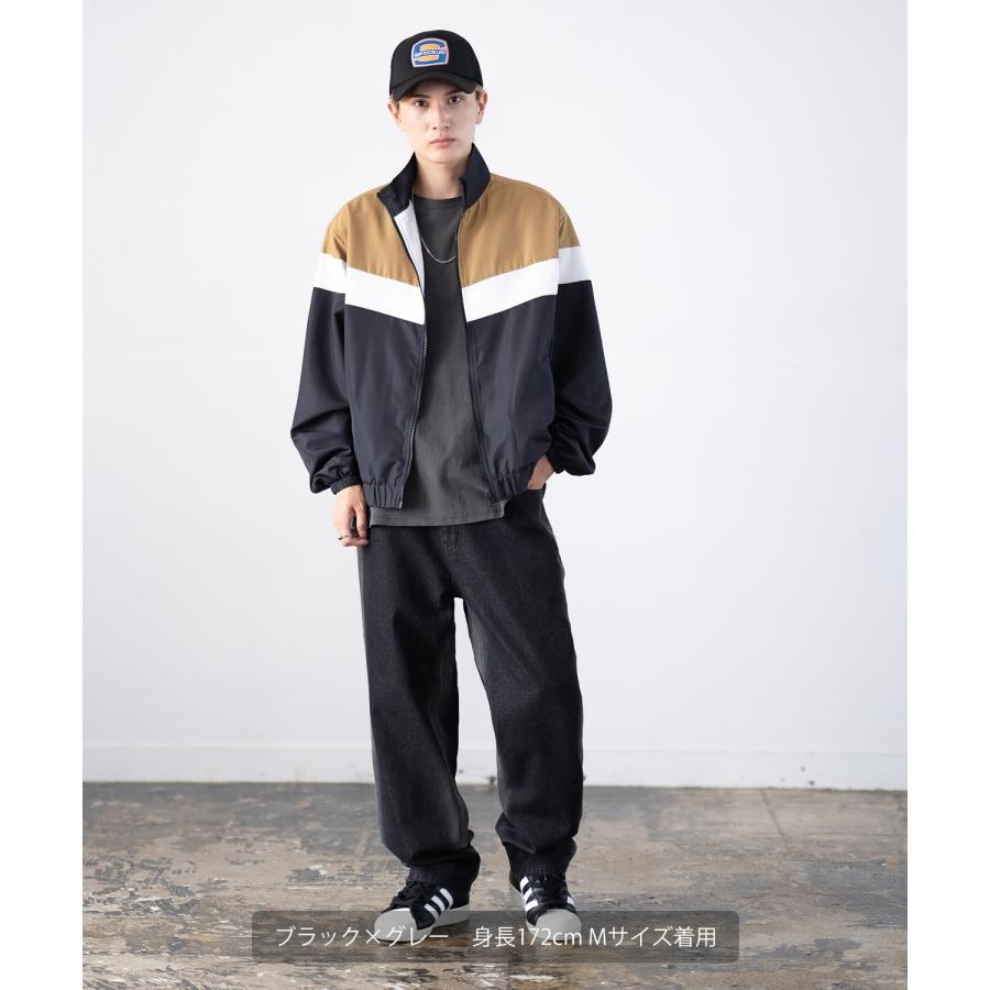 デニムパンツ メンズ スプレー加工 バギーパンツ ジーンズ ワイド イージーパンツ 大きいサイズ ゆったり アメカジ カジュアル ストリート スケーター 韓国 | improves | 08