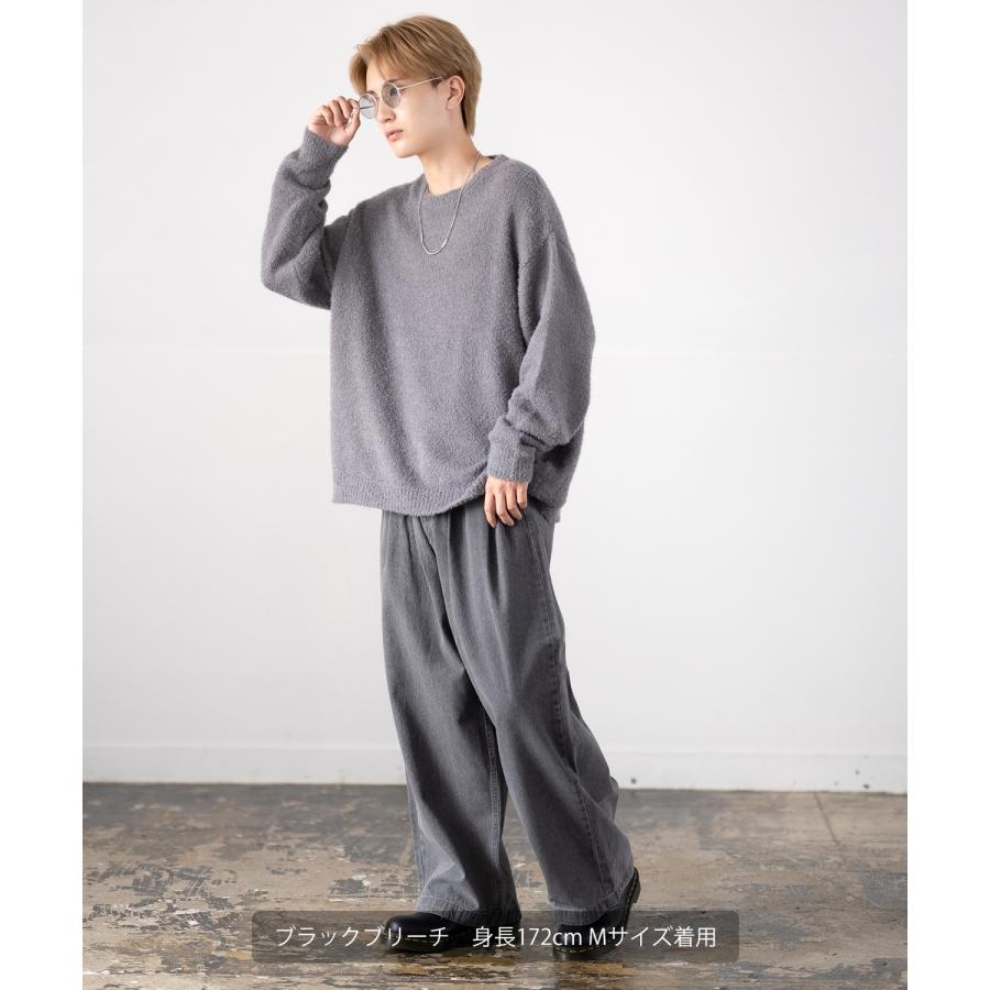 improves（インプローブス） ワイドパンツ メンズ フリンジ加工 タック