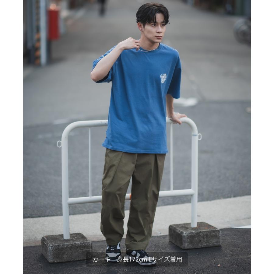 イージーパンツ メンズ バルーン ワイド ストレッチ チノパンツ タックパンツ ゆったり 大きめ カジュアル シンプル ベーシック 大人 アメカジ スケーター | improves | 19