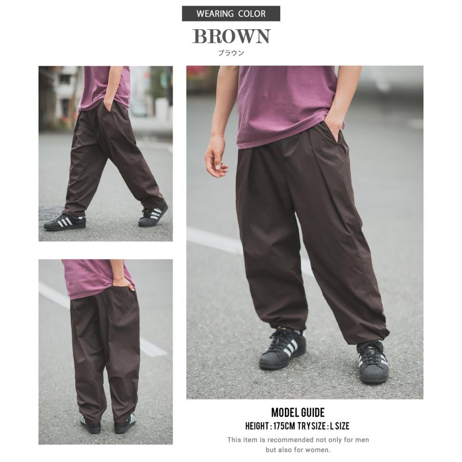 イージーパンツ メンズ バルーン ワイド ストレッチ チノパンツ タックパンツ ゆったり 大きめ カジュアル シンプル ベーシック 大人 アメカジ スケーター | improves | 12