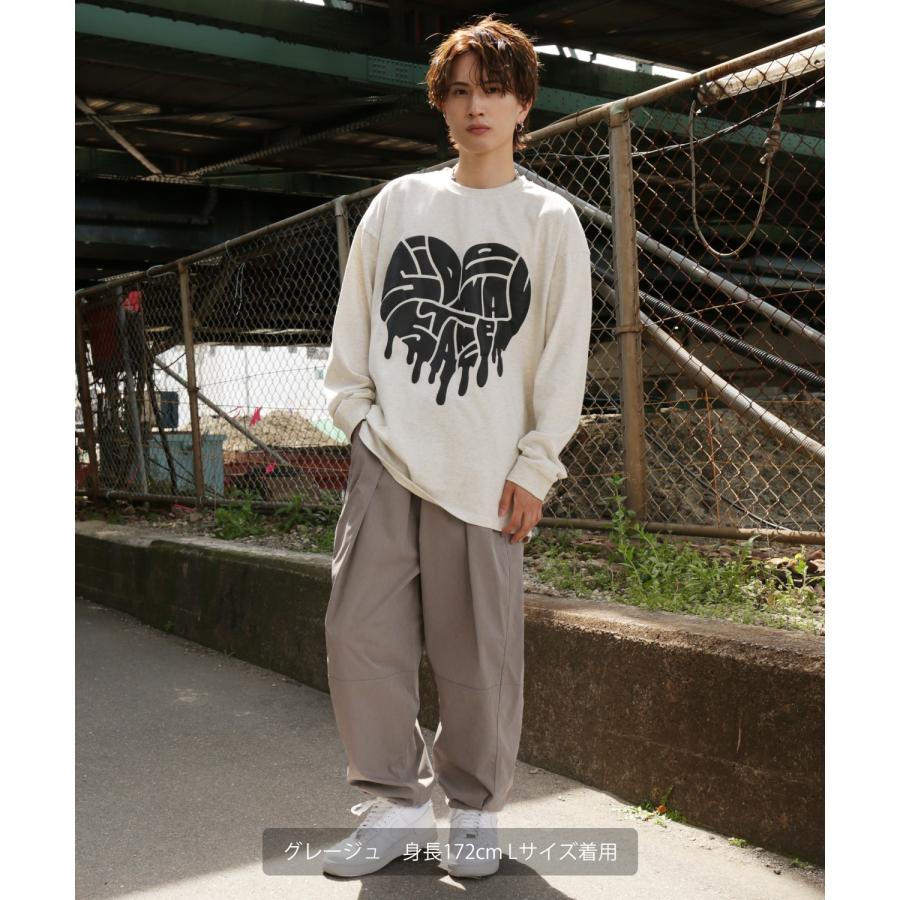 イージーパンツ メンズ バルーン ワイド ストレッチ チノパンツ タックパンツ ゆったり 大きめ カジュアル シンプル ベーシック 大人 アメカジ スケーター | improves | 15