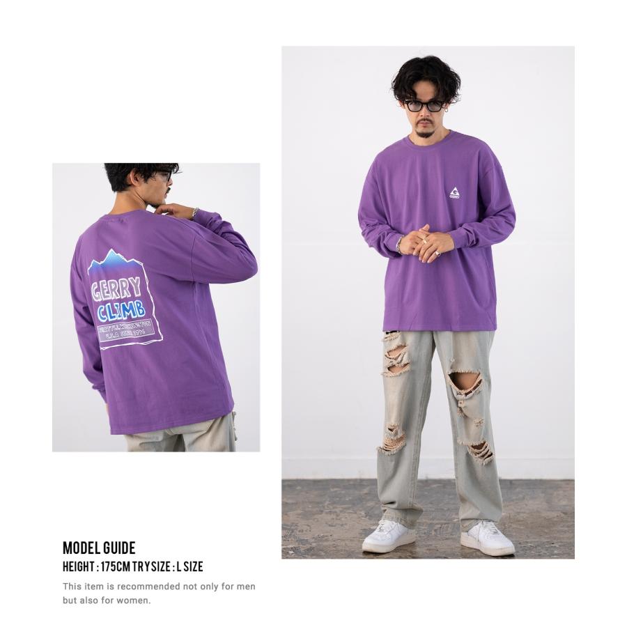 長袖Tシャツ メンズ GERRY ジェリー 別注プリント ロンT カットソー バックプリント ワンポイントプリント アウトドア ストリート アメカジ | GERRY | 18