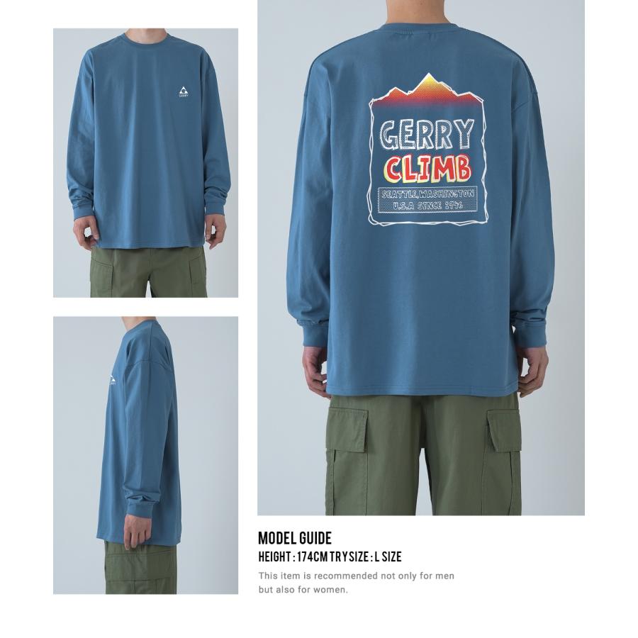 長袖Tシャツ メンズ GERRY ジェリー 別注プリント ロンT カットソー バックプリント ワンポイントプリント アウトドア ストリート アメカジ | GERRY | 22