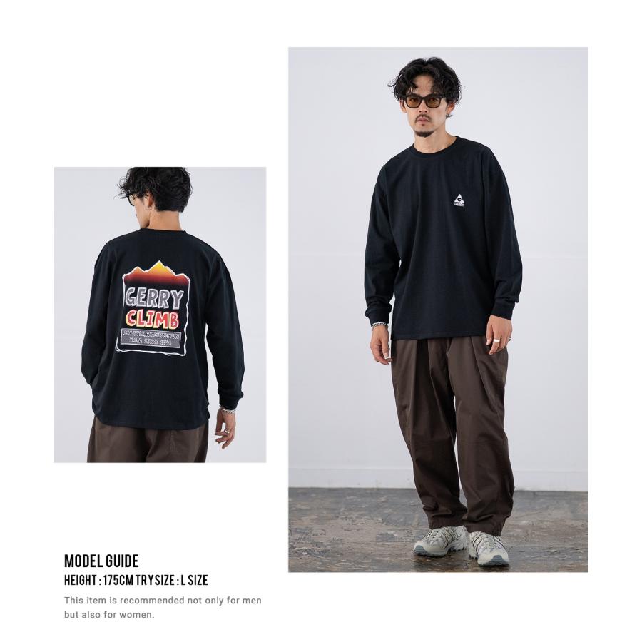 長袖Tシャツ メンズ GERRY ジェリー 別注プリント ロンT カットソー バックプリント ワンポイントプリント アウトドア ストリート アメカジ | GERRY | 10